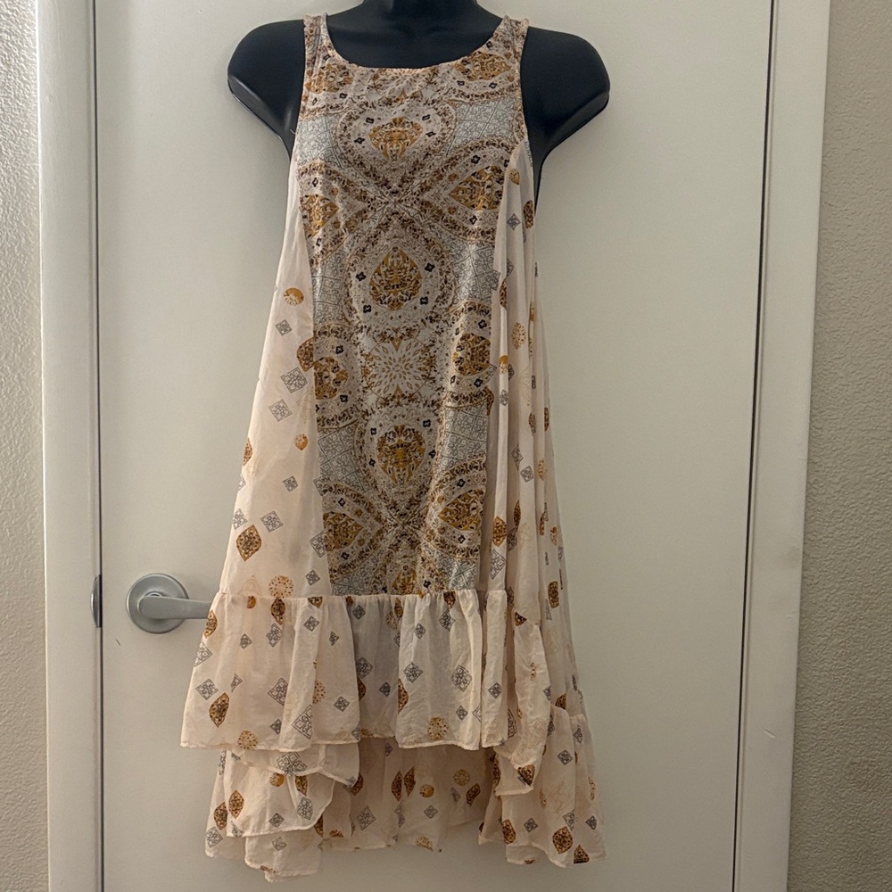 Intimately by Free People Festival BOHO Trapeze Slip Dress SZ XS